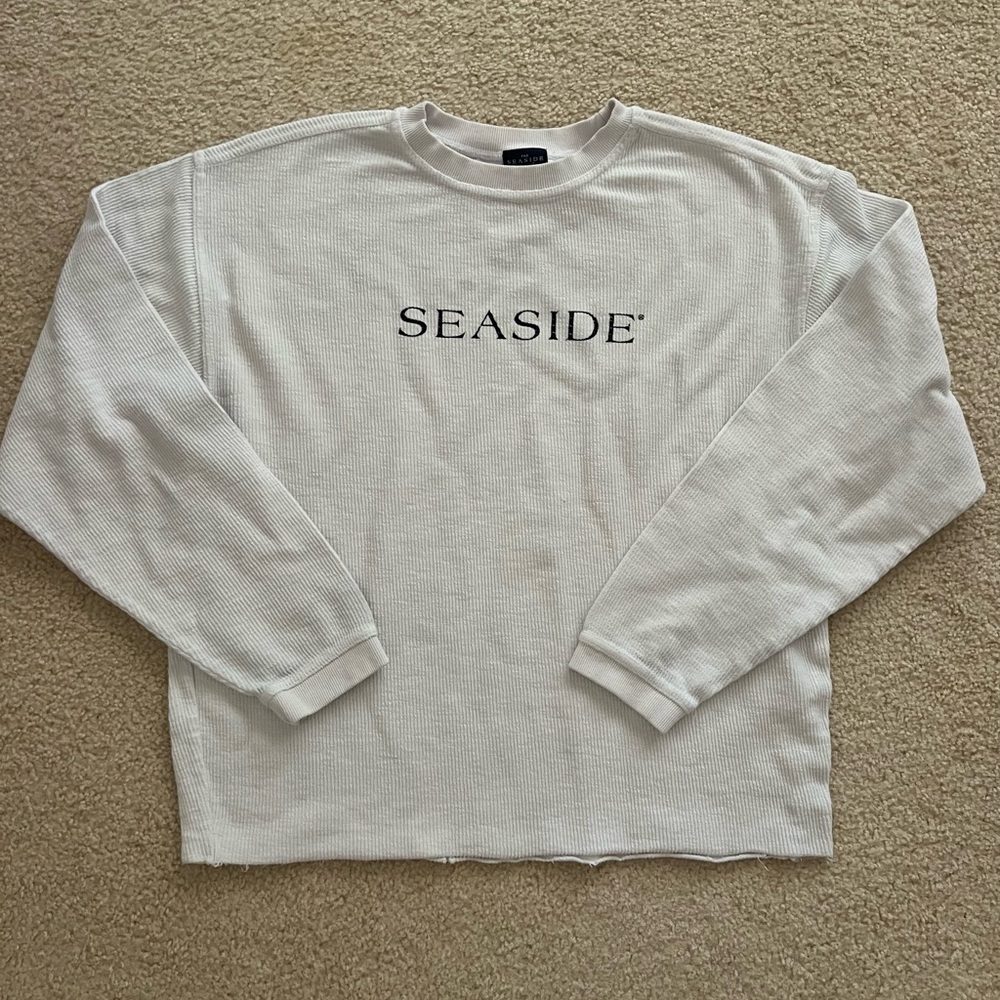 Seaside white crewneck